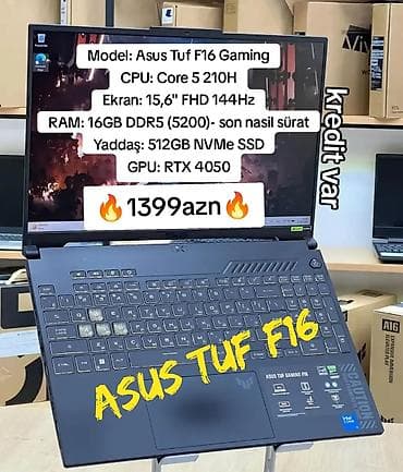 ps4 aksesuar: ASUS TUF Gaming, 15.6 ", Intel Core i5, 512 GB — 1