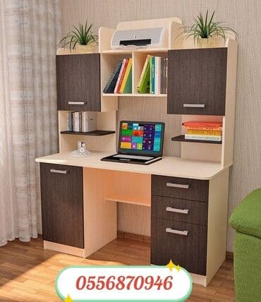 tek çarpayı: Oğlan və qız üçün, Yeni, Siyirməli, Yazı masası, Stulsuz — 2