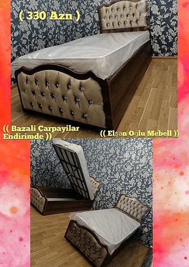 kubik olculeri: Yeni, Təknəfərlik çarpayı, Bazalı, Matras ilə, Siyirməsiz, Rusiya — 1