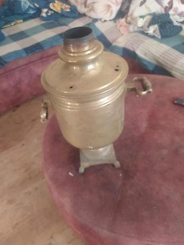 gedimi: Qədim samovar, 1920 il, Latun, Vəziyyəti: Əla — 3