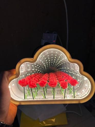 stolüstü işıq: Bulud formalı dekorativ LED masa lampası - Dizayn: Bulud silueti olan — 7