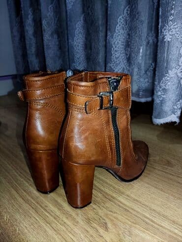 женские демисезонные полусапожки: Geox, Размер: 37, цвет - Коричневый, Новый — 3