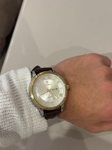 elektron saat satisi: Qol saatı, rəng - Qəhvəyi — 3