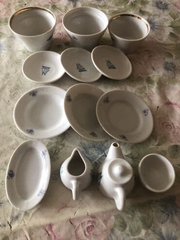 прикатен крем в москве: Nahar dəsti, rəng - Ağ, Farfor, Rusiya — 1