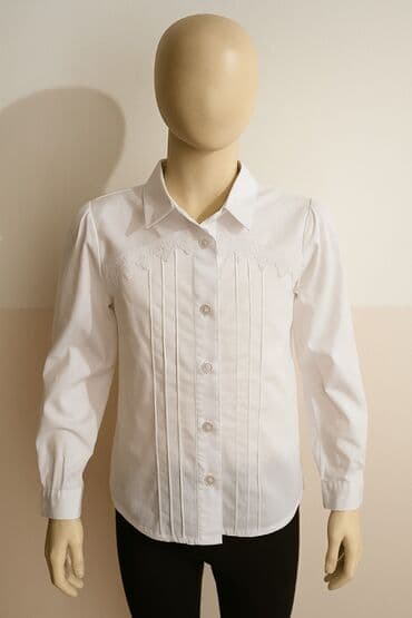 школьная форма для мальчиков: Рубашка, Для девочек, 7 - 8 лет — 1