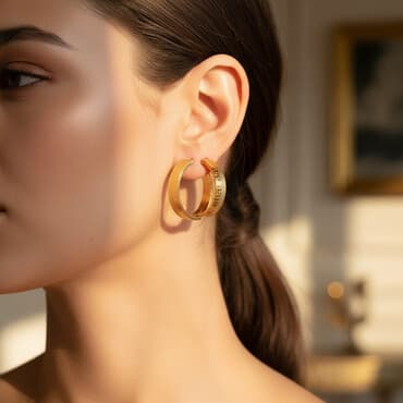 gümüşün qramı qiyməti 2022: Sırğa, Versace, Sarı qızıl, 750 Əyar, 585 g — 1