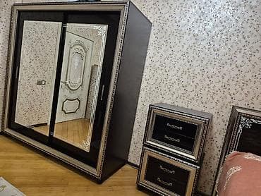 embavudun mebelleri: İkinəfərlik çarpayı, Dolab, Azərbaycan, İşlənmiş — 1