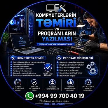 mf 3010 printer: Kompüterlərin təmiri və proqramların yazılması xidməti Xidmət — 1