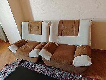 sultan divan: İşlənmiş, Divan, 2 kreslo, Divan, Bazasız, Açılmayan — 2