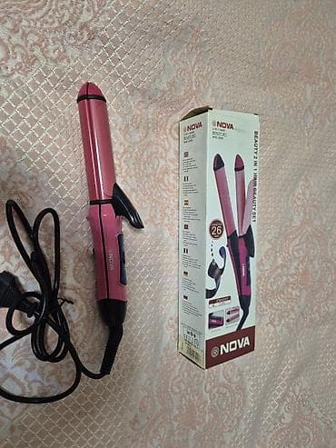 dirnaq aparatlari instagram: NOVA 2-in-1 saç düzləndirici və buruq yaradan cihaz (model: NHC-2009) — 2