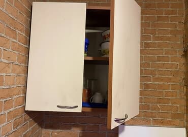 metbex sobasi: Mətbəx asma dolabı Cütü 70Azn - İki qapılı, klassik dizayn - Ağ — 1