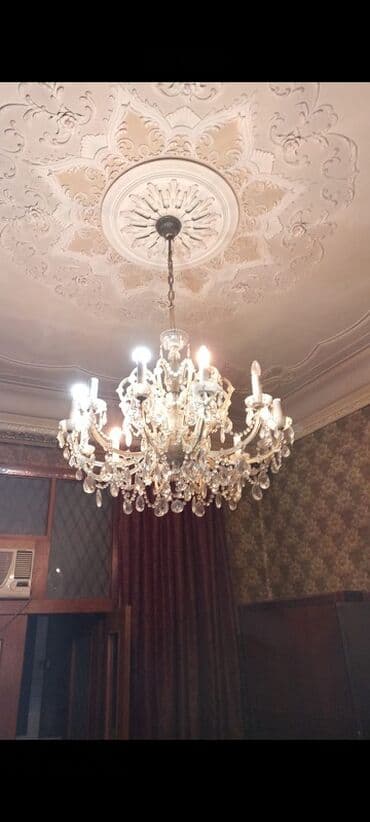 потолочные люстры в баку: Çılçıraq, 10 və daha çox lampa, Xrustal — 1