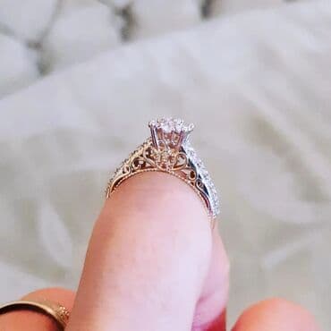 nişan donlari: Nişan, Üzük, Swarovski, Sarı qızıl, 585 Əyar — 8