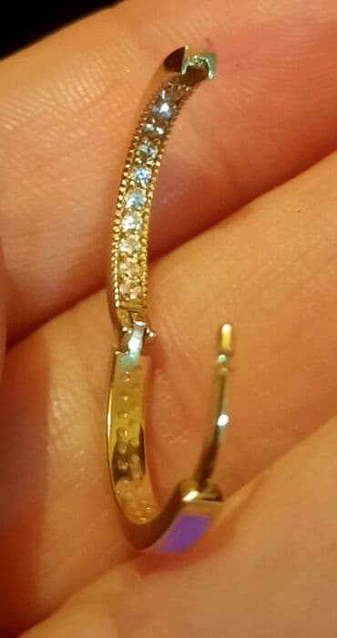 женские серьги с жемчугом: Sırğa, Sarı qızıl, 585 Əyar, 273 g, Ünvandan götürmə — 6