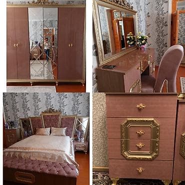 Yataq otağı dəsti – klassik-lüks üslub Komplekt: - Yataq: yumşaq