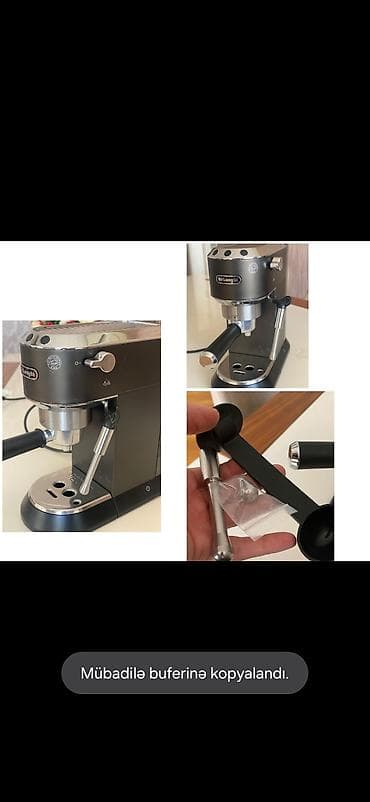 ipohone x: Qəhvə maşını Delonghi, Yarımavtomat, Su qabı ilə — 1