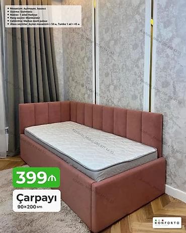 islenmis matras: Çarpayı – 90×200 sm - Mexanizm: Açılmayan, bazasız - Sıyırma — 1