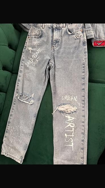 cool geyimler: Uşaq üçün cins dəst vəziyyəti normakdır az geyilib - Brend: ZARA — 3