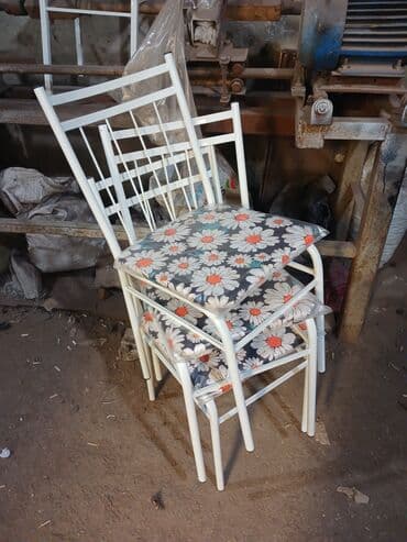 mətbəx stol: Mətbəx üçün, Yeni, Qatlanmayan, rəng - Ağ Stul — 2