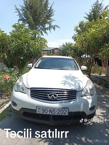 kia ceed stop: Infiniti EX seriyası krossover – ağ rəng, 5 yerlik, AZ dövlət nömrə — 1