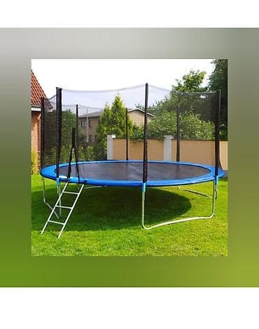 Uşaq üçün dairəvi trampolin - Ölçülər: 183 × 244 × 305 sm (şəkildə — 2
