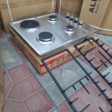 elektrik plita: Plitə Alev, Qazlı, Quraşdırılan, 4 gözlü, Yeni — 7