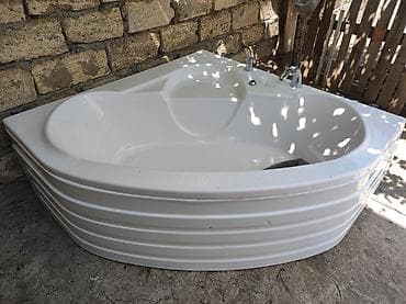 jakuzi hamam: Künc yerləşdirmə üçün nəzərdə tutulmuş akril vanna. - Forma — 1