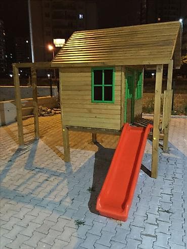 qapi perdeleri: Uşaq üçün taxta oyun kompleksi və oyun evləri Məhsul təsviri: - — 5