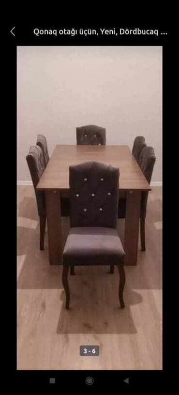 balkon ucun stol stullar: Açılmayan, Dördbucaq masa, 4 stul — 4