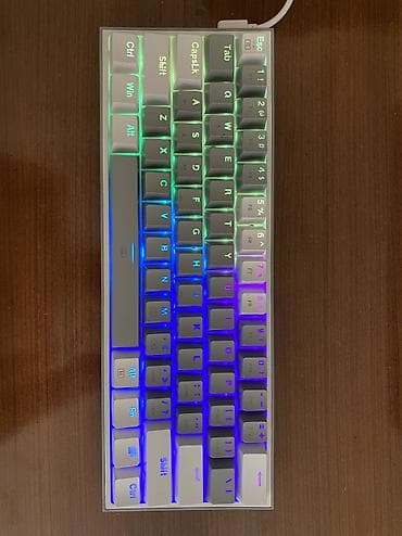 epson 660 printer: Redragon K617 FIZZ (K617-RGB) 60% Grey-White Mexaniki Gaming — 4