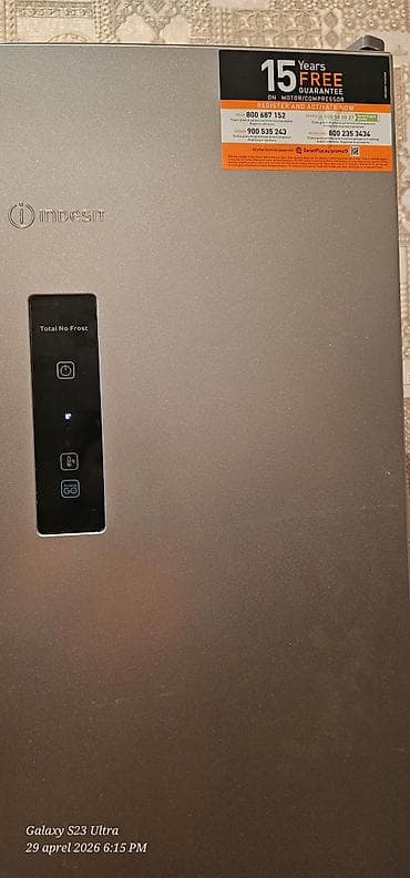 Mətbəx texnikası: Indesit Total No Frost soyuducu (alt dondurucu) - Rəng: inox/silver - — 5