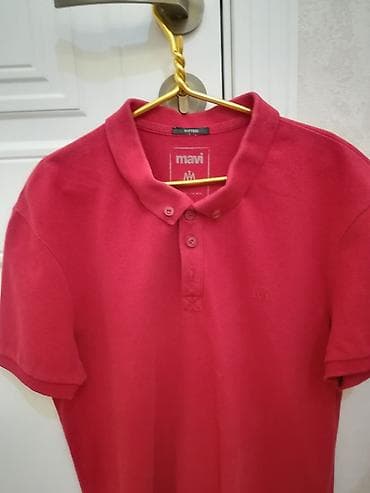 Futbolka, Massimo Dutti, L, rəng - Qırmızı