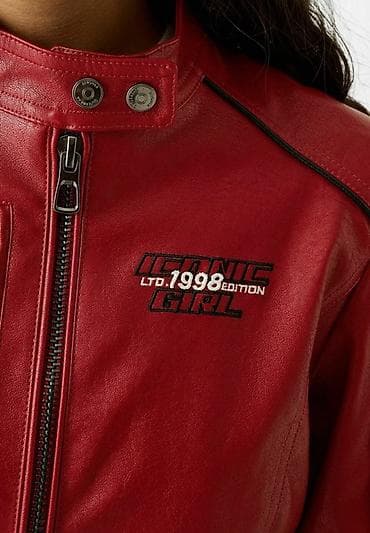 deri etek: Pencək, Bershka, S, M — 2