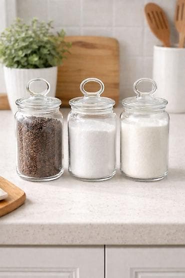 Paşabahçe saxlama qabları satılır. Tutumu: 860ml. Əldə yalnız