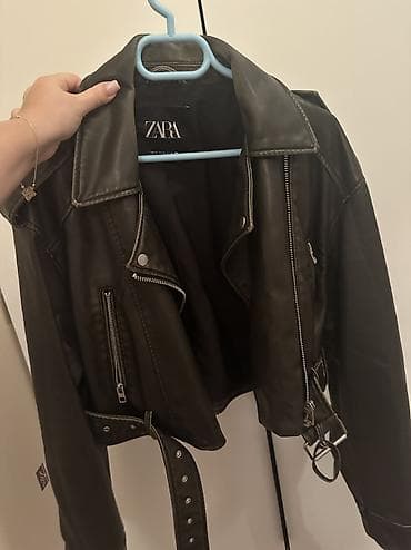 Proton: Кожаная куртка, Zara, S — 1