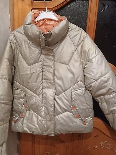 Qış gödəkçəsi və cins jaket seti 1) Qalın qış gödəkçəsi - Rəng: Açıq