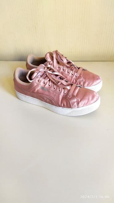 puma trinomic qadın krossovkaları: Puma, Ölçü: 40, rəng - Çəhrayı, İşlənmiş — 1