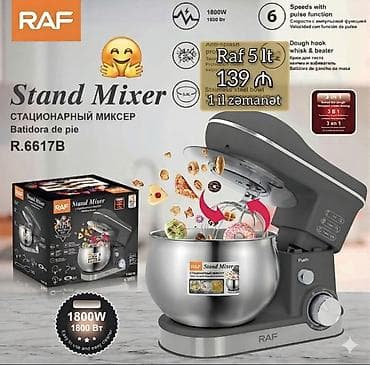 RAF Stand Mixer R.6617B – mətbəxdə peşəkar qarışdırma üçün — 1