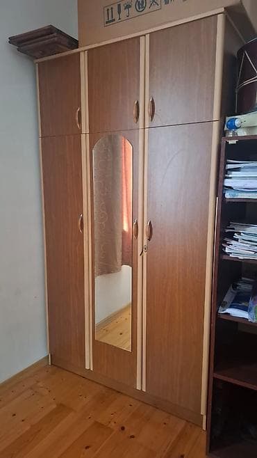 şifaner modelleri: 4 qapılı, Güzgülü, Qəhvəyi, Taxta, Açılan, Düz dolab — 1