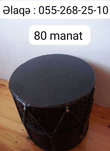 Ud: Qaval/tapan tipli baraban - Rəng: qara - Material: bədən hissəsi — 1