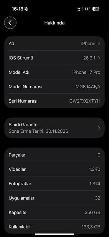 Фото и видеокамеры: IPhone 17 Pro, 256 ГБ, Голубой — 3