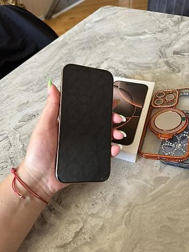 iphone 12 pro 512: IPhone 16 Pro, 256 GB, Desert Titanium, Face ID, Sənədlərlə — 3