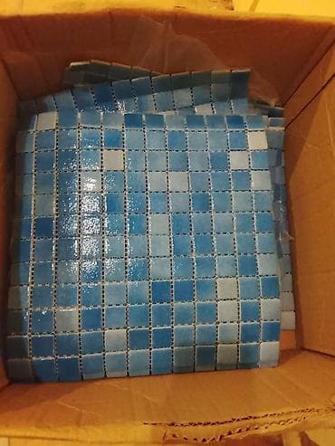 mozaika satisi: Mozaik kafel dəsti – mavi tonlarda - Material: şüşə/keramika tərkibli — 2