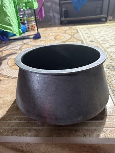 xəngəl: Yeni, Aş qazanı, rəng - Boz, Alüminium, Rusiya — 3