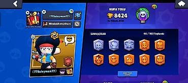 stranger things max: Brawl Stars oyun hesabı - Kupa yolu: 8424 (ən yüksək 8425) - Liqa — 1