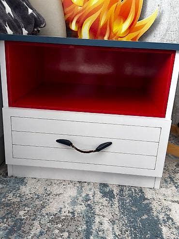 payalnik satilir: Uşaq otağı üçün tematik tək nəfərlik çarpayı və tumbalı başlıq dəsti — 2