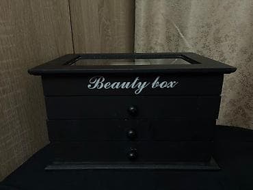 “Beauty box” zərgərlik/kosmetik orqanayzer - Rəng: qara - Material at lalafo.az “Beauty box” zərgərlik/kosmetik orqanayzer - Rəng: qara - Material