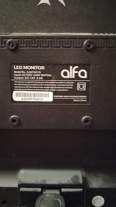 tab s6: ALFA LED Monitor - Model: A20FRRP7S (etiketdə göstərilib) - Ekran — 2