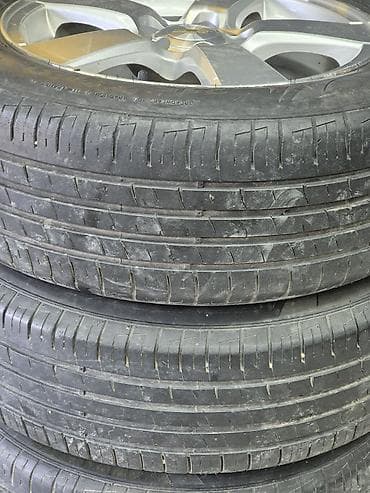 teker 215 55 16: Chevrolet orijinal 5 qolçaqlı yüngül lehimli disk + şin komplekti - — 2