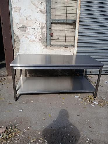 Peşəkar iaşə avadanlıqları dəsti - Paslanmayan poladdan iş masası